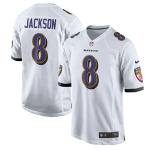 Lamar Jackson White Jersey