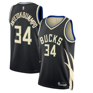 Giannis Antetokounmpo Black Jersey