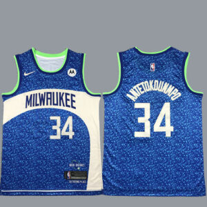 Giannis Antetokounmpo Blue Jersey