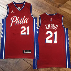 Joel Embiid Red Jersey