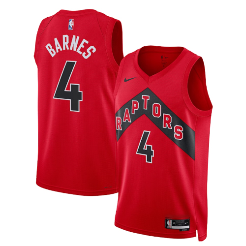 Scottie Barnes Toronto Raptors Red Alt Jersey â Marcons Gamehouse
