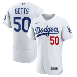 Mookie Betts White Jersey