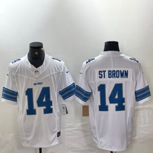 Amon Ra St Brown White Jersey