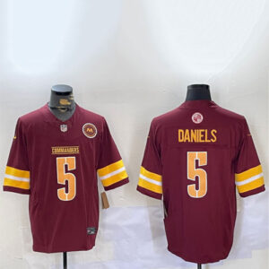 Jayden Daniels Bergundy Jersey