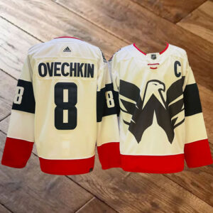 Alexander Ovechkin White Jersey